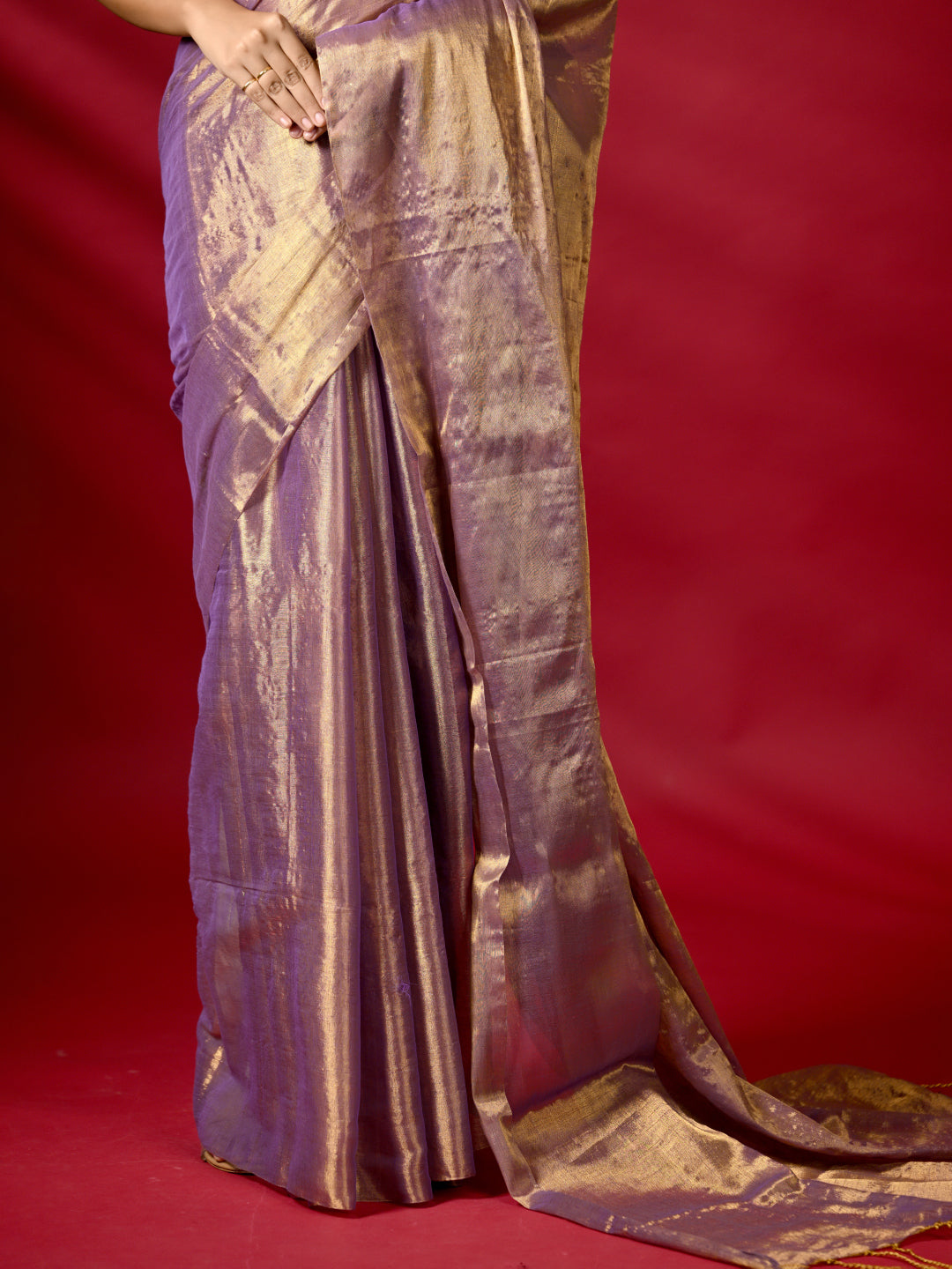 Purple Tissue Saree