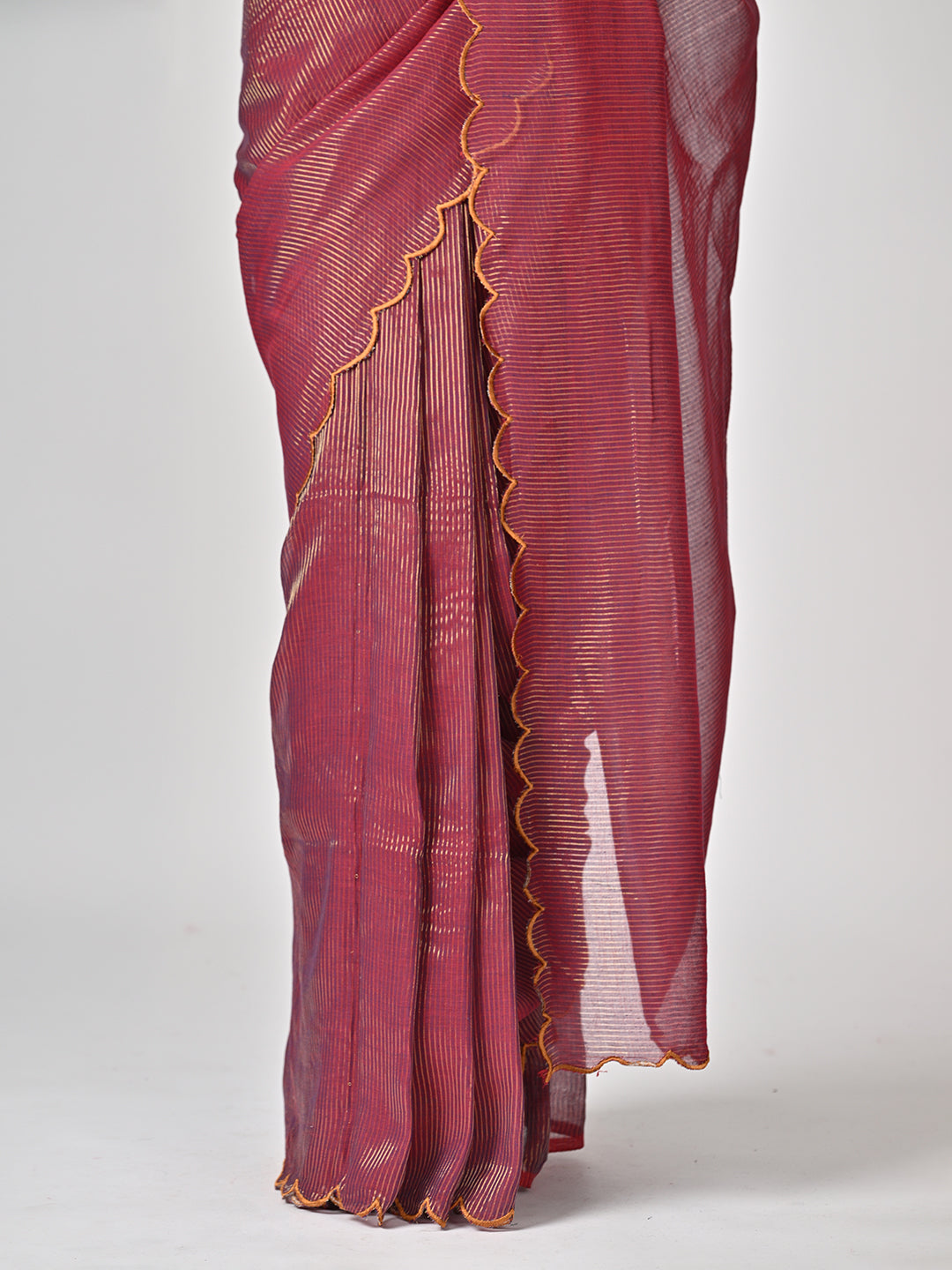 Brown Tissue Saree