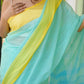 Sea Green Pure Cotton Saree