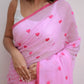 Pink Love Mulmul Cotton Saree