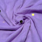 Lavender Sequined Mulmul Cotton Saree