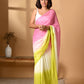 Pink Tie dye Mulmul Cotton Saree