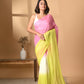 Pink Tie dye Mulmul Cotton Saree