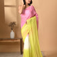 Pink Tie dye Mulmul Cotton Saree