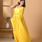 Yellow Rose Mulmul Cotton Saree