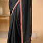 Black Zari  Mulmul Cotton Saree