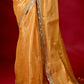 Yellow Zari Tissue Saree