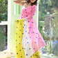Azure Bloom Pink Mulmul Cotton Saree