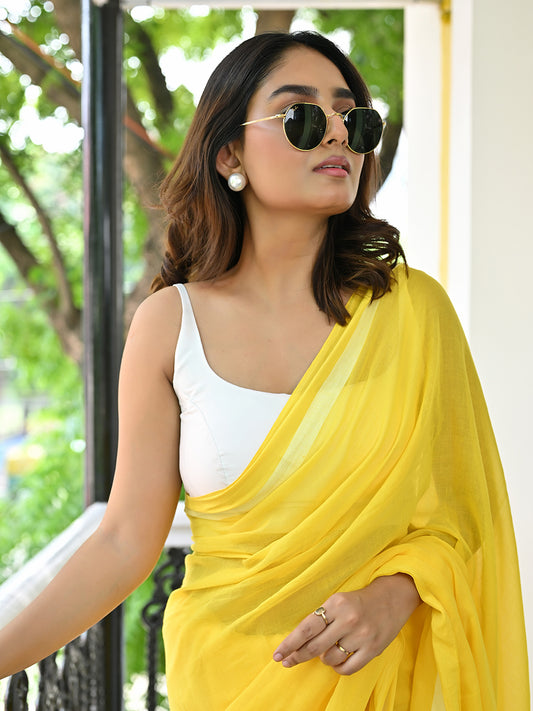 White Sleeveless Blouse
