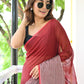 Brown Mulmul Cotton Saree