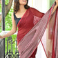 Brown Mulmul Cotton Saree