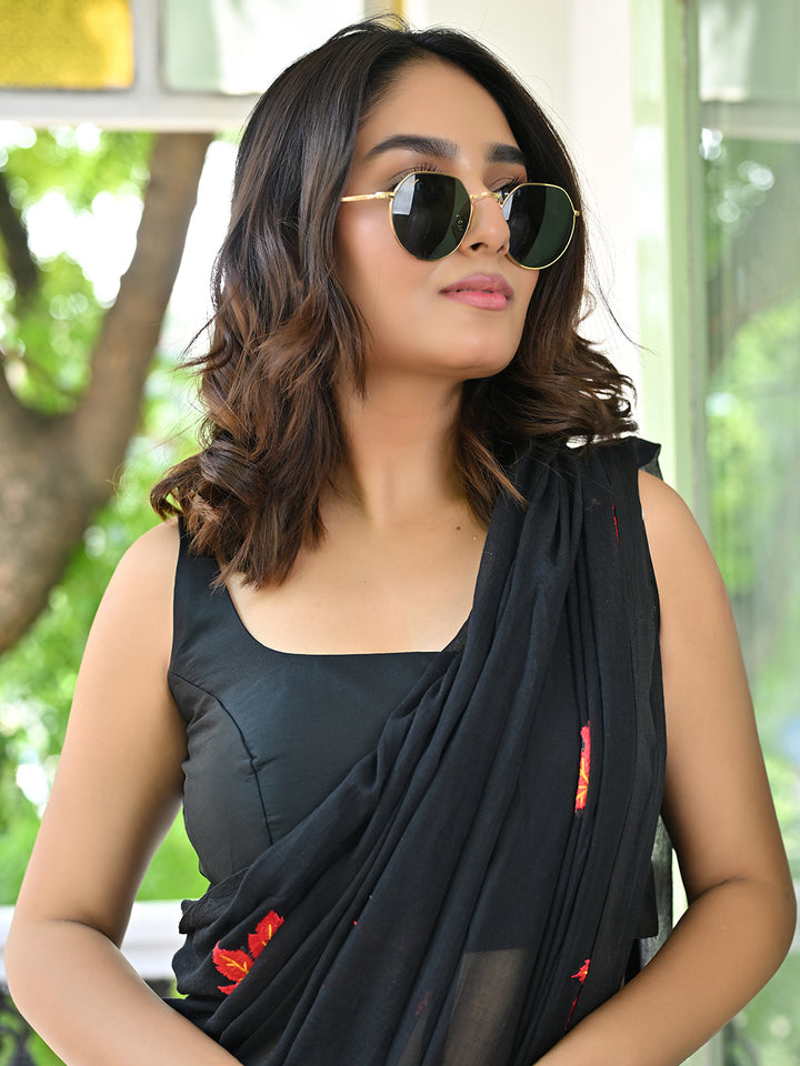 Black Sleeveless Blouse