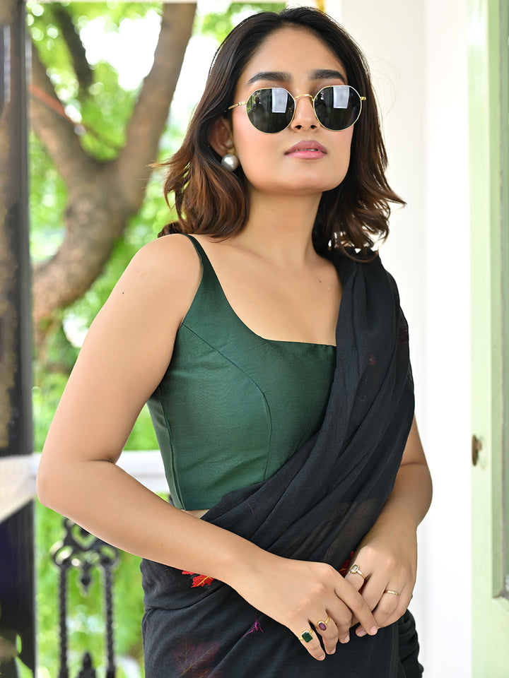 Green Sleeveless Blouse
