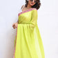 Green Mulmul Cotton Saree