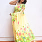 Yellow Hand Painted Mulmul Cotton Saree
