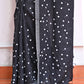 Black Polka Dots Mulmul Cotton Saree