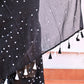Black Polka Dots Mulmul Cotton Saree
