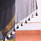 Yellow Striped Mulmul Cotton Saree