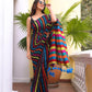 Multicoloured Mulmul Cotton Saree