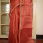 Red Zari Tissue Saree