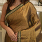 Golden Zari Tissue Saree