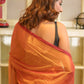 Red Tissue Saree