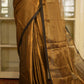 Golden Black Tissue Saree