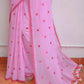 Pink Love Mulmul Cotton Saree