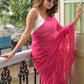 Pink Ruffle Mulmul Cotton Saree