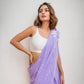 Lavender Handpainted Mulmul Cotton Saree