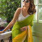 Green Tie dye Mulmul Cotton Saree