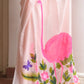 Hand Painted Flamingo Mulmul Cotton Saree