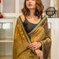 Golden Zari Tissue Saree