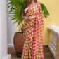 Gingham Mulmul Cotton Saree