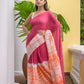 Pink Tie And Dye Mulmul Cotton Saree