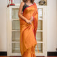 Red Tissue Saree