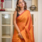 Red Tissue Saree