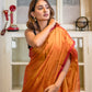 Red Tissue Saree