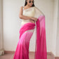 Pink Tie Dye Mulmul Cotton Saree