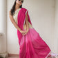 Pink Tie Dye Mulmul Cotton Saree