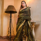 Black Zari Tissue Saree