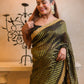 Black Zari Tissue Saree