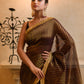 Maroon Zari Tissue Saree