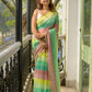 Rainbow Mulmul Cotton Saree