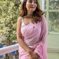 Pink Lotus Mulmul Cotton Saree
