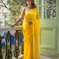 Classic Yellow Mulmul Cotton Saree