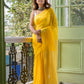 Classic Yellow Mulmul Cotton Saree