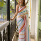 Classic White Mulmul Cotton Saree
