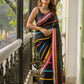 Classic Black Mulmul Cotton Saree