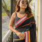 Classic Black Mulmul Cotton Saree